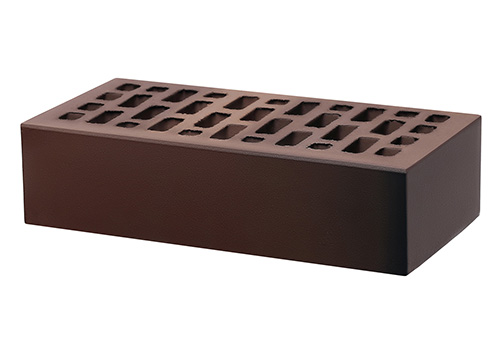 Облицовочный кирпич одинарный, М-150,120x250x65, коричневый