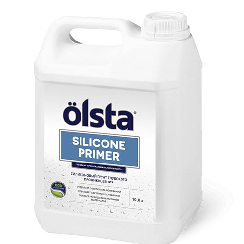OLSTA PRIMER SILICONE (Силиконовый праймер для внутренних и наружных работ) Грунт укрепляющий, 10 л