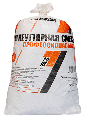 Огнеупорная профессиональная смесь, 20 кг