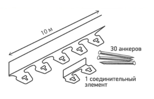 Садовый бордюр KANTA SP Б-1000.10.02-ПП 08250404-Ч черный, 10 м, Стандартпарк