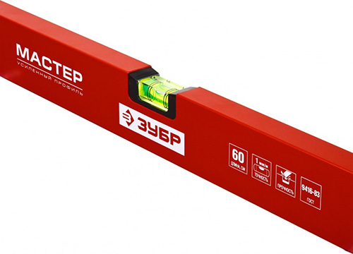 Уровень фрезерованный, эконом рукоятка 3 ампулы 200 см, ЗУБР ACURATE 6