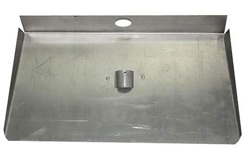 Лопата снегоуборочная алюминиевая 500х375 мм 3-х бортная с накладкой без черенка