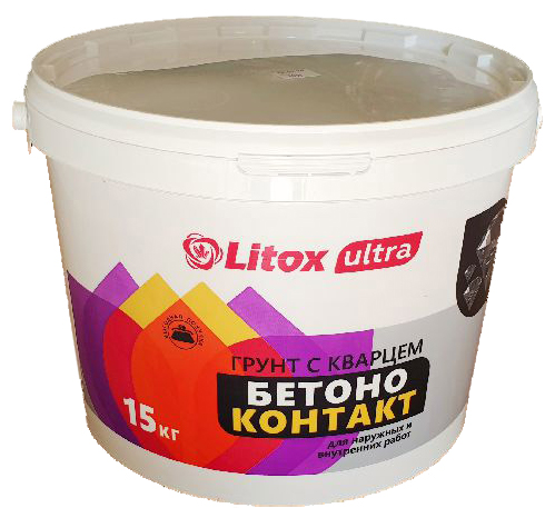 Грунтовка Бетоноконтакт LITOX ULTRA , 15 кг