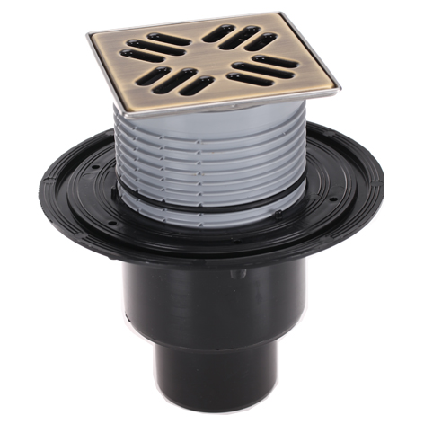 Трап для внутренних помещений HL310NPr-3000.31 с решеткой HL037Pr.31E - Светлая бронза