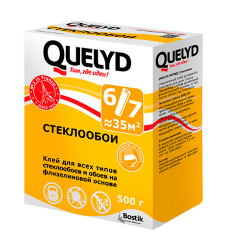 Quelyd Клей обойный Стеклообои, 0.5 кг, Bostik
