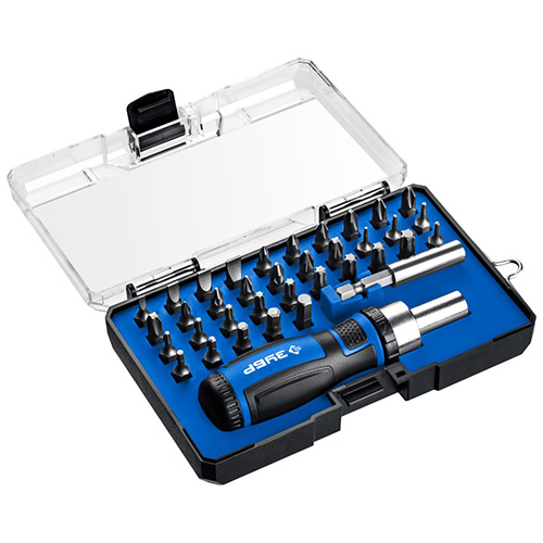 Реверсивная отвертка с насадками 37 предметов в наборе, ЗУБР Компакт