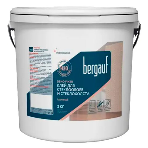 DEKO FIXER, 3 кг, Клей для флизелиновых виниловых и стеклообоев, Bergauf