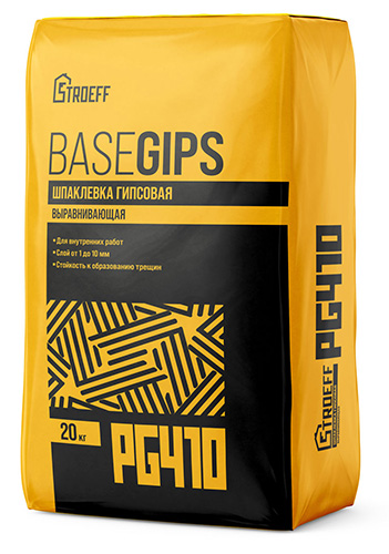 Шпаклевка гипсовая Basegips Строефф PG410, 20 кг