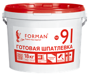Готовая шпатлевка полимерная Форман 91,18 кг мешок