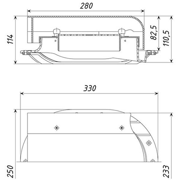 Аэратор кровельный TP-88/K темно-коричневый