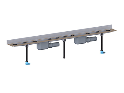 Угловой душевой лоток HL50W.0/190 (пристенная установка) для линейного отведения воды