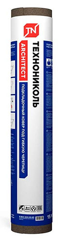 Подкладочный ковер для гибкой черепицы 15х1 м