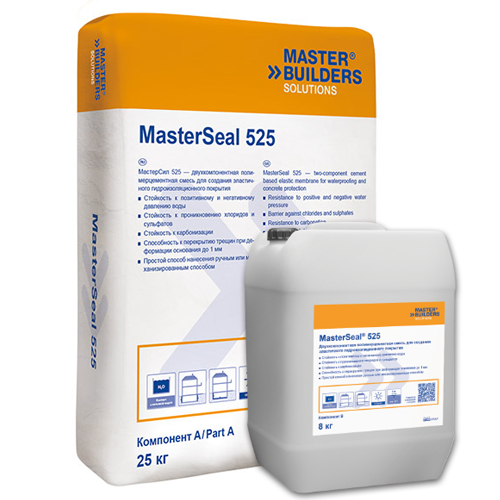 Двухкомпонентный полимерцементный состав SikaTop®-525 Seal MasterSeal® 525 компонент В - жидкий компонент, канистра 8 кг