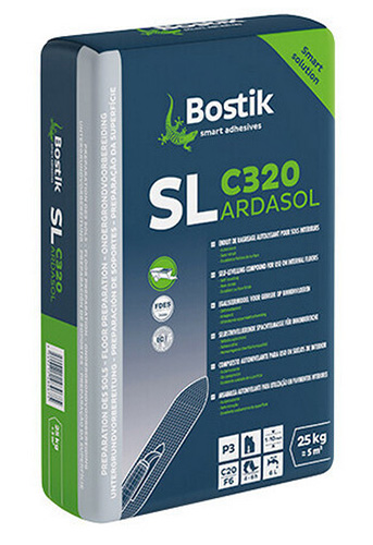 BOSTIK SL C320 ARDASOL наливной пол тонкослойный быстротвердеющий, 20 кг