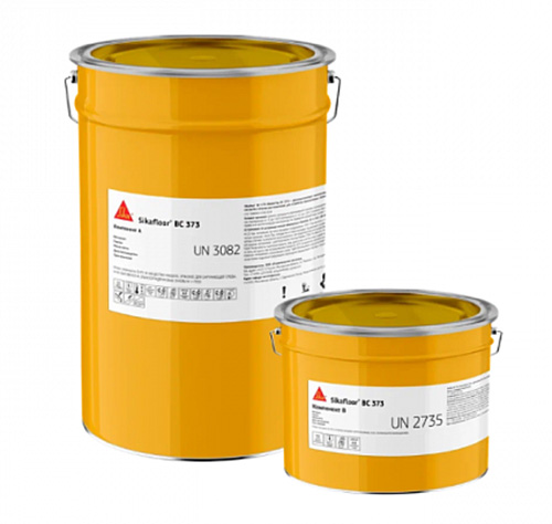 Двухкомпонентный цветной самонивелирующийся эпоксидный состав Sikafloor® BC 373 PTA RAL 7043 транспортный серый В, ведро 25,5 кг