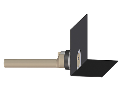 Парапетная воронка HL68H.0/75 с фартуком из полимербитумного материала и отводящей трубой
