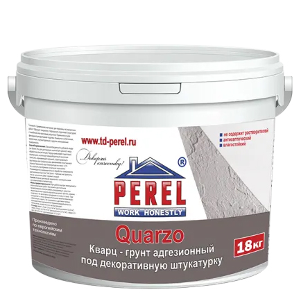Кварцевая грунтовка Perel Quarzo 18 кг ведро