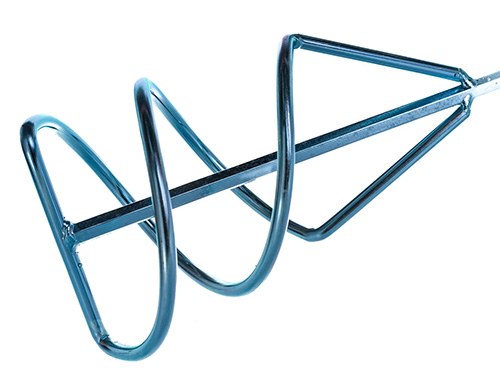 Миксер из оцинкованной стали для краски и раствора d 120, 570 мм, Сибртех
