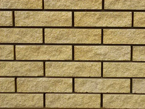 Кирпич полнотелый фактурный рваный, М-250,250x95x65, желтый