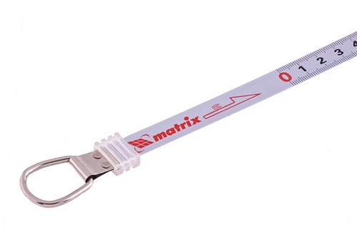 Рулетка геодезическая металлическая лента закрытый корпус, 50 м, Matrix