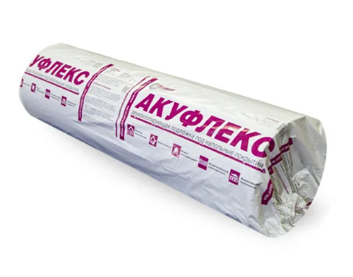 Акуфлекс, подложка под напольное покрытие, рулон 15х1м, толщ. 4мм