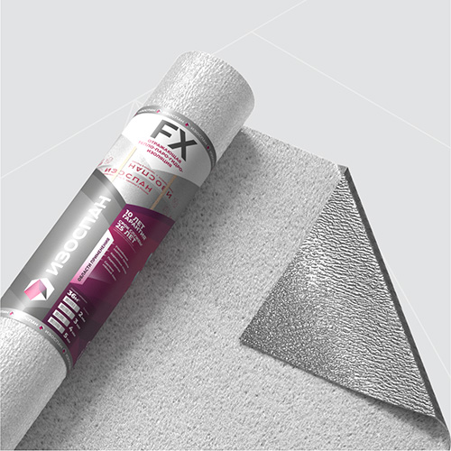 Изоспан FX 2 мм (36 м2), Отражающая гидро- пароизоляция