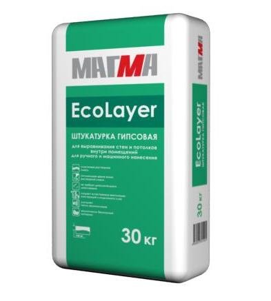 Штукатурка гипсовая «EcoLayer», 30 кг