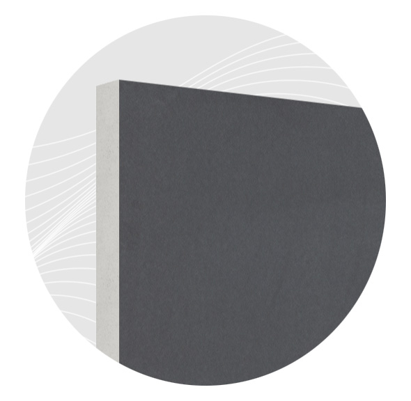 Фасадная панель ОМНИФАКТОР, графит, 900х600х35 мм, 0,54 м2, Кералайт