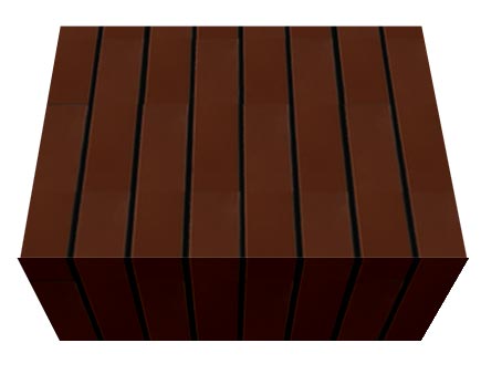 Перемычка фасадной термопанели Аляска Braun glatt, 60 мм