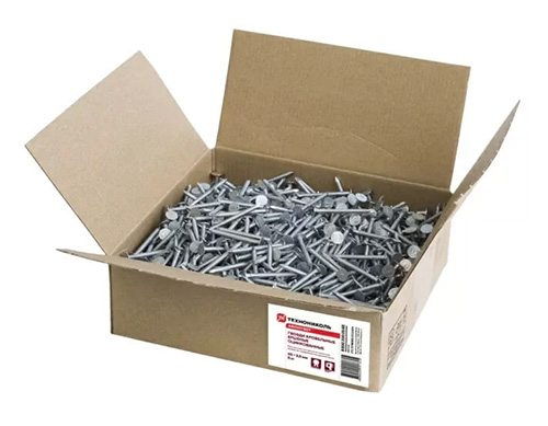 Ершенные гвозди оцинкованные Шинглас (удлиненные), 45х3,5 мм, 5 кг