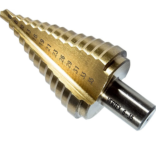 Сверло ступенчатое 6х35 мм, Vertextools