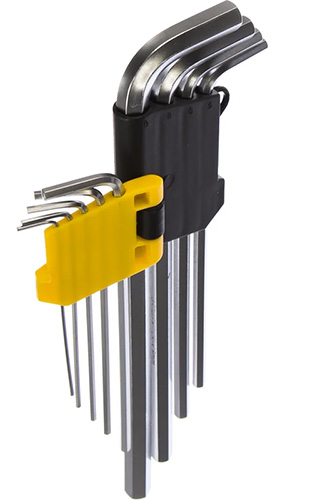 Набор длинных имбусовых ключей, шестигранные, 9 штук, STAYER