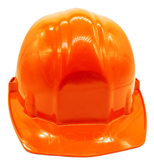 Каска защитная оранжевая с храповым механизмом, ИСТОК