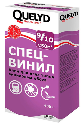 Quelyd Спец-Винил 0.45 кг, клей обойный , Bostik