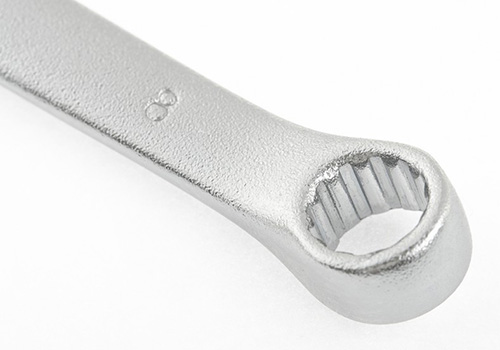 Ключ комбинированный CR-V 9 мм матовая полировка, STELS