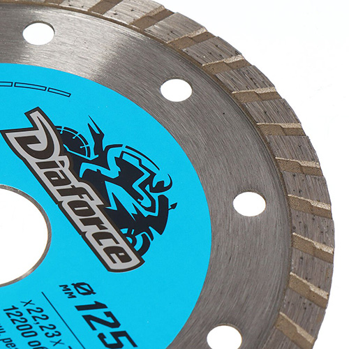 Диск алмазный DIAFORCE TURBO BASIC 125х22,23х7,5х1,9 мм сухой рез