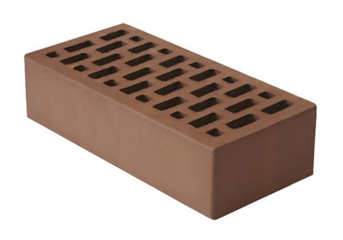 Облицовочный кирпич одинарный, М-150,120x250x65, коричневый