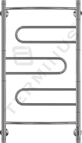 Полотенцесушитель электрический Твист П5 532х950х500 поворотный электро (встроенный диммер)