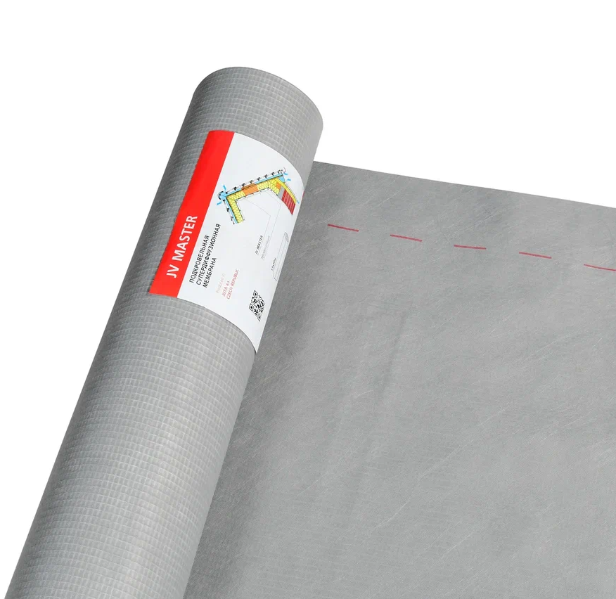 Подкровельная супердиффузионная мембрана JV Master, 160 г/м2, 75 м2