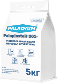 Штукатурка гипсовая БЕЛАЯ PalaplasteR-201, 5 кг