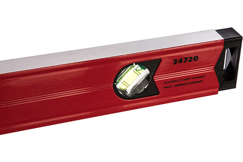 Уровень алюминиевый магнитный 3 глазка, 1 зеркальный, 2000 мм