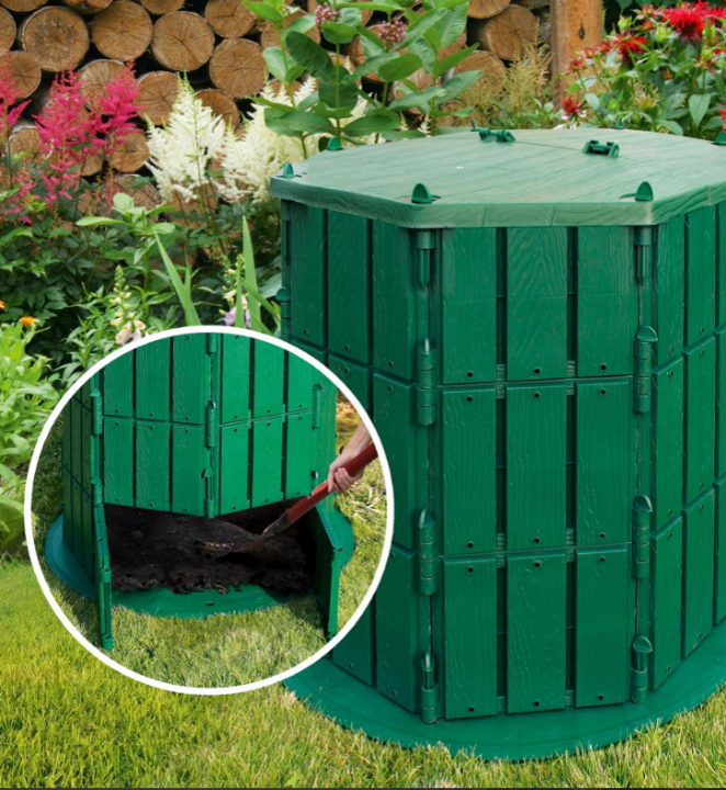 Компостер 600 литров с крышкой и дном, Стандартпарк