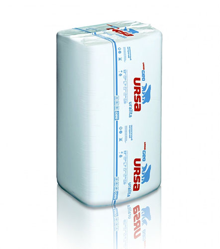 Утеплитель URSA GEO П-30 (1250х600х100 мм), 0,75 м3, стекловолокно, 10 шт. в упаковке