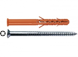 Дюбель фасадный Mungo MBR-SТ 10 x 200 со стопорным шурупом Т30/Т40 1122020, 50 шт