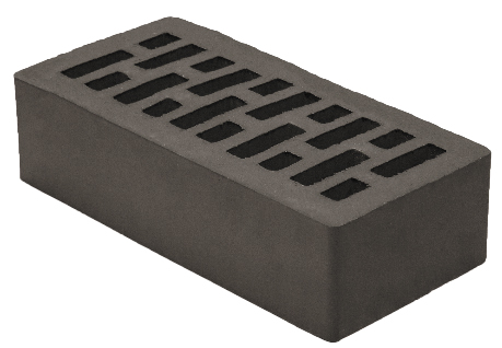 Облицовочный кирпич одинарный, М-200,120x250x65, черный