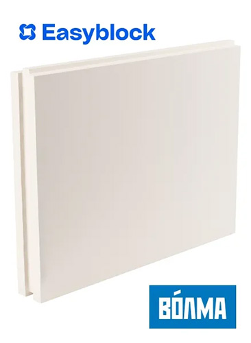 Пазогребневая плита ПГПВ Волма 667х500х100 мм (полнотелая)