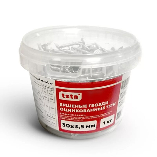 Ведерко ершеных гвоздей ТЕХНОНИКОЛЬ, 1 кг