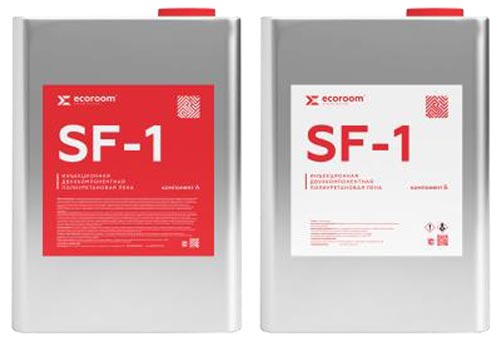 SF-1, Инъекционная полиуретановая пена, Ecoroom, 21 кг, комплект