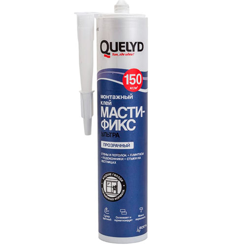 Quelyd Мастификс Ультра Прозрачный, 280 мл, картридж, Монтажный клей, Bostik
