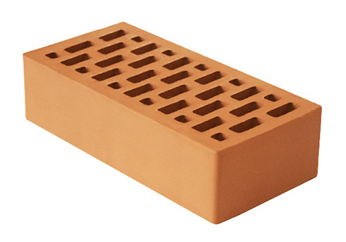 Облицовочный кирпич одинарный, М-175,120x250x65, красный